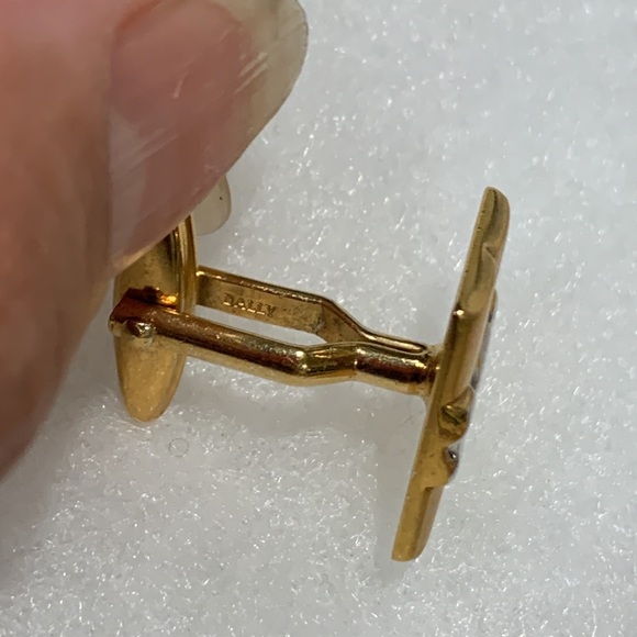 BALLY Cufflinks Gold/silvertone - Picture 3 of 9
